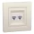 Schneider Asfora EPH4800123 2xRJ45 Cat6 UTP aljzat bézs