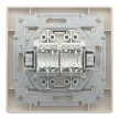 Schneider Asfora EPH4800123 2xRJ45 Cat6 UTP aljzat bézs