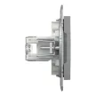 Schneider Asfora EPH4800162 2xRJ45 Cat6 UTP aljzat acél