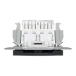 Schneider Electric Asfora EPH4800171 Informatikai csatlakozóaljzat 2xRJ45, Cat6 UTP, antracit burkolattal, keret nélkül ( EPH4800171 ).