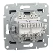 Schneider Electric Asfora EPH4800171 Informatikai csatlakozóaljzat 2xRJ45, Cat6 UTP, antracit burkolattal, keret nélkül ( EPH4800171 ).
