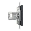 Schneider Electric Asfora EPH4800171 Informatikai csatlakozóaljzat 2xRJ45, Cat6 UTP, antracit burkolattal, keret nélkül ( EPH4800171 ).
