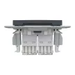 Schneider Electric Asfora EPH4800171 Informatikai csatlakozóaljzat 2xRJ45, Cat6 UTP, antracit burkolattal, keret nélkül ( EPH4800171 ).