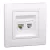 Schneider Asfora EPH4900121 RJ45 Cat5e UTP + RJ12 aljzat fehér