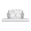 Schneider Asfora EPH4900121 RJ45 Cat5e UTP + RJ12 aljzat fehér