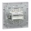 Schneider Asfora EPH4900121 RJ45 Cat5e UTP + RJ12 aljzat fehér