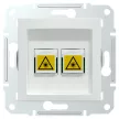 Schneider Asfora EPH5370121 optikai csatlakozó fehér