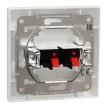Schneider Electric Asfora EPH5700121 sztereó hangszóró-csatlakozóaljzat 4 db kivezetéssel fehér burkolattal, kerettel, süllyesztett ( EPH5700121 ).