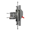 Schneider Electric Asfora EPH5700171 sztereó hangszóró-csatlakozóaljzat 4 db kivezetéssel antracit burkolattal. keret nélkül, süllyesztett ( EPH5700171 ).