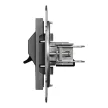 Schneider Electric Asfora EPH5700171 sztereó hangszóró-csatlakozóaljzat 4 db kivezetéssel antracit burkolattal. keret nélkül, süllyesztett ( EPH5700171 ).