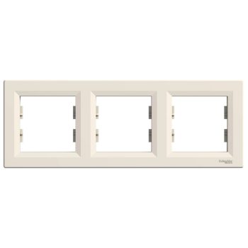   Schneider Electric Asfora EPH5800323 Hármas keret, vízszintes, bézs ( EPH5800323 ).