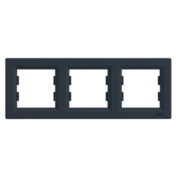   Schneider Electric Asfora EPH5800371 Hármas keret, vízszintes, antracit ( EPH5800371 ).