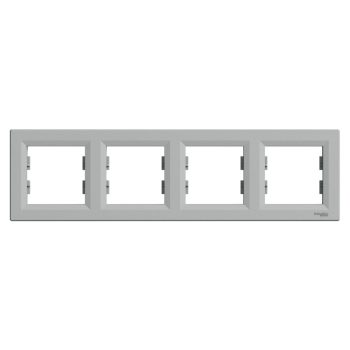   Schneider Electric Asfora EPH5800461 Négyes keret, vízszintes, alumínium ( EPH5800461 ).