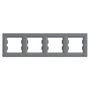   Schneider Electric Asfora EPH5800462 Négyes keret, vízszintes, acél ( EPH5800462 ).