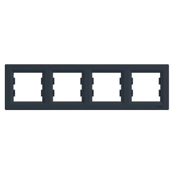   Schneider Electric Asfora EPH5800471 Négyes keret, vízszintes, antracit ( EPH5800471 ).