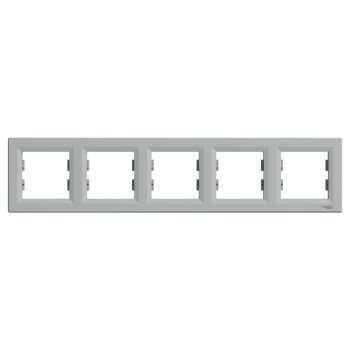   Schneider Electric Asfora EPH5800561 Ötös keret, vízszintes, alumínium ( EPH5800561 ).