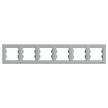   Schneider Electric Asfora EPH5800661 Hatos keret, vízszintes, alumínium ( EPH5800661 ).