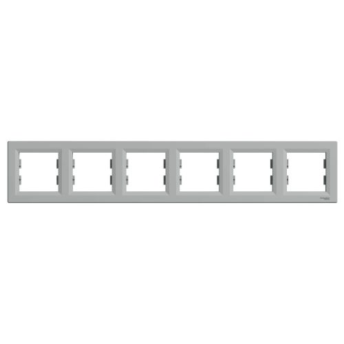 Schneider Electric Asfora EPH5800661 Hatos keret, vízszintes, alumínium ( EPH5800661 ).