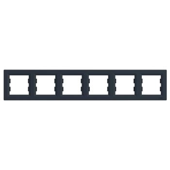   Schneider Electric Asfora EPH5800671 Hatos keret, vízszintes, antracit ( EPH5800671 ).