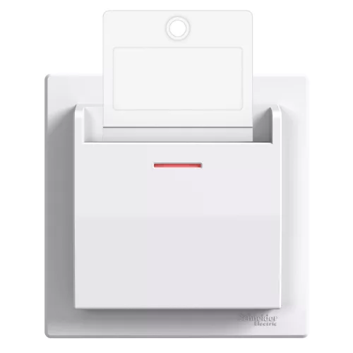 Schneider Electric Asfora EPH6200121 hotelkártya kapcsoló, fehér burkolattal, kerettel, süllyesztett 10A 250V ( EPH6200121 ).
