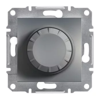   Schneider Electric Asfora EPH6600162 forgatógombos fényerőszabályzó (dimmer) izzó- és halogénlámpához 20-315W , acél burkolattal. keret nélkül, süllyesztett 230V ( EPH6600162 ).