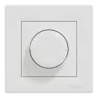 Schneider Electric Asfora EPH6800121 forgatógombos fényerőszabályzó (dimmer) LED-hez, 3-370W rezisztív és kapacitív, 0-200W LED, fehér burkolattal, kerettel, süllyesztett 230V ( EPH6800121 )