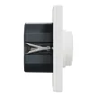 Schneider Electric Asfora EPH6800121 forgatógombos fényerőszabályzó (dimmer) LED-hez, 3-370W rezisztív és kapacitív, 0-200W LED, fehér burkolattal, kerettel, süllyesztett 230V ( EPH6800121 )