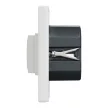 Schneider Electric Asfora EPH6800121 forgatógombos fényerőszabályzó (dimmer) LED-hez, 3-370W rezisztív és kapacitív, 0-200W LED, fehér burkolattal, kerettel, süllyesztett 230V ( EPH6800121 )