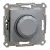 Schneider Electric Asfora EPH6800162 forgatógombos fényerőszabályzó (dimmer) LED-hez, 3-370W rezisztív és kapacitív, 0-200W LED, acél burkolattal, keret nélkül, süllyesztett 230V ( EPH6800162 )
