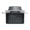Schneider Electric Asfora EPH6800162 forgatógombos fényerőszabályzó (dimmer) LED-hez, 3-370W rezisztív és kapacitív, 0-200W LED, acél burkolattal, keret nélkül, süllyesztett 230V ( EPH6800162 )