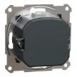 Schneider Electric Asfora EPH6800162 forgatógombos fényerőszabályzó (dimmer) LED-hez, 3-370W rezisztív és kapacitív, 0-200W LED, acél burkolattal, keret nélkül, süllyesztett 230V ( EPH6800162 )