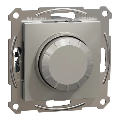 Schneider Electric Asfora EPH6800169 forgatógombos fényerőszabályzó (dimmer) LED-hez, 3-370W rezisztív és kapacitív, 0-200W LED, bronz burkolattal, keret nélkül, süllyesztett 230V ( EPH6800169 )