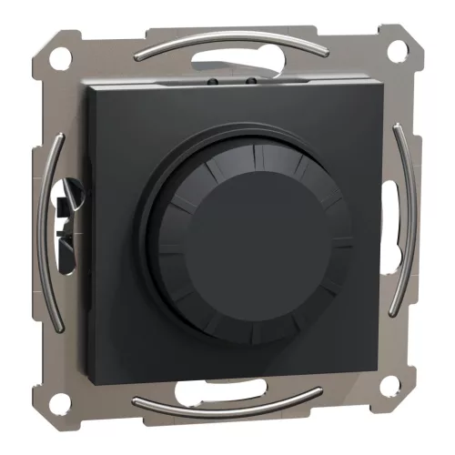 Schneider Electric Asfora EPH6800171 forgatógombos fényerőszabályzó (dimmer) LED-hez, 3-370W rezisztív és kapacitív, 0-200W LED, antracit burkolattal, keret nélkül, süllyesztett 230V ( EPH6800171 )