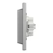 Schneider Electric Asfora EPH9900161 földelt csatlakozóaljzat (dugalj), 2x2P+F, aluminium burkolattal, kerettel, süllyesztett, 16A 250V ( EPH9900161 ).