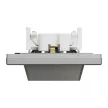 Schneider Electric Asfora EPH9900161 földelt csatlakozóaljzat (dugalj), 2x2P+F, aluminium burkolattal, kerettel, süllyesztett, 16A 250V ( EPH9900161 ).