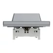 Schneider Electric Asfora EPH9900162 földelt csatlakozóaljzat (dugalj), 2x2P+F, acél burkolattal, kerettel, süllyesztett, 16A 250V ( EPH9900162 ).