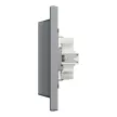 Schneider Electric Asfora EPH9900162 földelt csatlakozóaljzat (dugalj), 2x2P+F, acél burkolattal, kerettel, süllyesztett, 16A 250V ( EPH9900162 ).