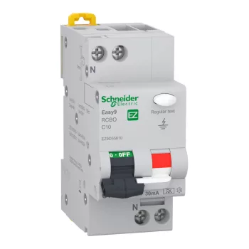 Schneider Easy9 Pro 1P+N C 10A 30mA A típus áramvédős kismegszakító (EZ9D55610)