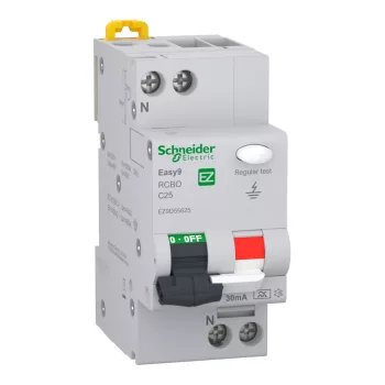 Schneider Easy9 Pro 1P+N C 25A 30mA A típus áramvédős kismegszakító (EZ9D55625)