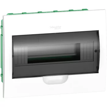   Schneider Electric Easy9 EZ9E112S2F Műanyag kiselosztó, 12 modul, 1 sor, füstszínű ajtóval, IP40 (zárt ajtóval), süllyesztett, Easy9 (Schneider EZ9E112S2F)