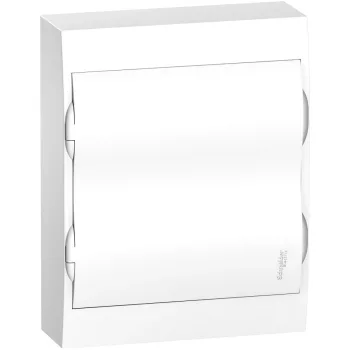   Schneider Electric Easy9 EZ9E212P2S Műanyag kiselosztó, 24 modul, 2 sor, teli ajtóval, IP40 (zárt ajtóval), falon kívüli, Easy9 (Schneider EZ9E212P2S)