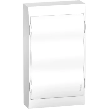   Schneider Electric Easy9 EZ9E312P2S Műanyag kiselosztó, 36 modul, 3 sor, teli ajtóval, IP40 (zárt ajtóval), falon kívüli, Easy9 (Schneider EZ9E312P2S)