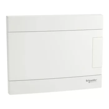 Schneider Easy9 EU EZ9EUB108 kiselosztó, teli, fehér ajtó, süllyesztett szerelés, 1x8 modul