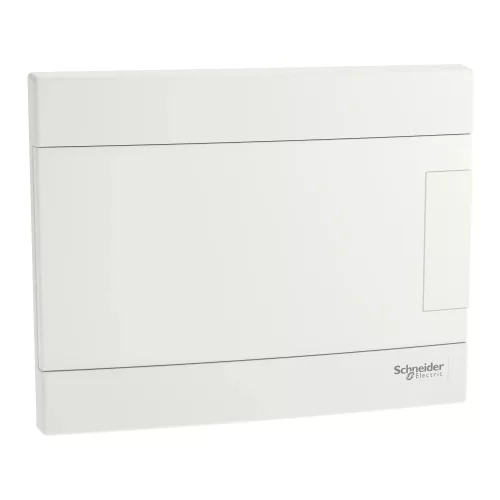 Schneider Easy9 EU EZ9EUB108 kiselosztó, teli, fehér ajtó, süllyesztett szerelés, 1x8 modul