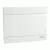 Schneider Easy9 EU EZ9EUB108 kiselosztó, teli, fehér ajtó, süllyesztett szerelés, 1x8 modul