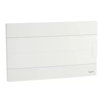 Schneider Easy9 EU EZ9EUB118 kiselosztó, teli, fehér ajtó, süllyesztett szerelés, 1x18 modul