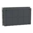 Schneider Easy9 EU EZ9EUB118 kiselosztó, teli, fehér ajtó, süllyesztett szerelés, 1x18 modul