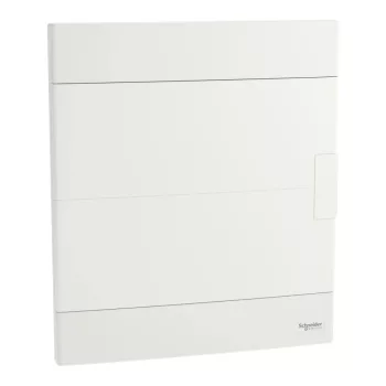 Schneider Easy9 EU EZ9EUB212 kiselosztó, teli, fehér ajtó, süllyesztett szerelés, 2x12 modul