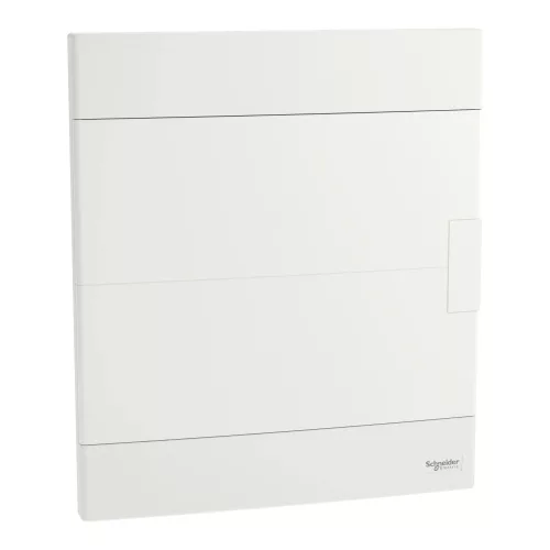 Schneider Easy9 EU EZ9EUB212 kiselosztó, teli, fehér ajtó, süllyesztett szerelés, 2x12 modul