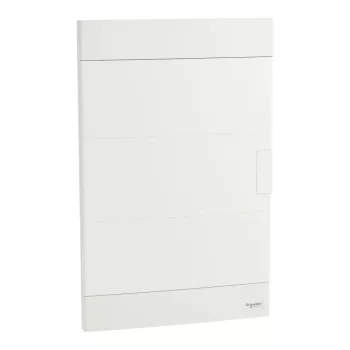 Schneider Easy9 EU EZ9EUB312 kiselosztó, teli, fehér ajtó, süllyesztett szerelés, 3x12 modul